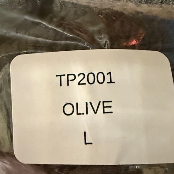 Olive Lounge set stretch top & pants Ensemble LARGE​ - Picture 12 of 12